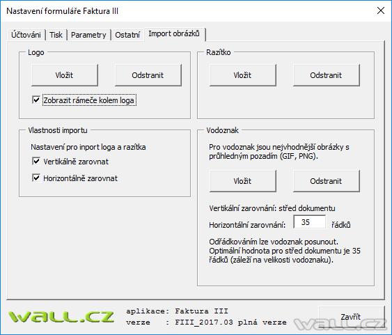 Formulář Faktura III