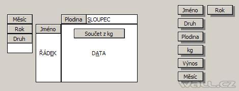 Excel - kontingenční tabulka.