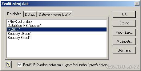Správa zdrojů dat ODBC
