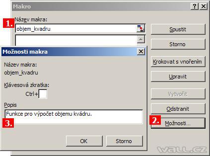 Excel - vlastní funkce.