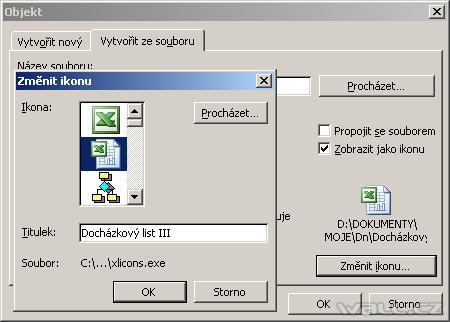 Jak vložit sešit aplikace Excel do Wordu